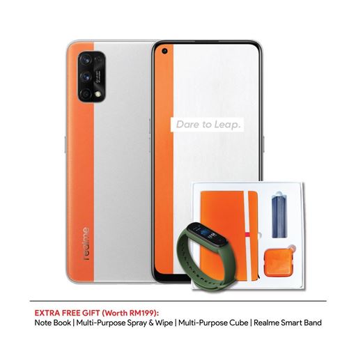 Picture of [EXTRA FREEGIFT!] Realme 7 Pro Special Edition Orange Color - MY  [Screen Crack Protection - 1 Year]