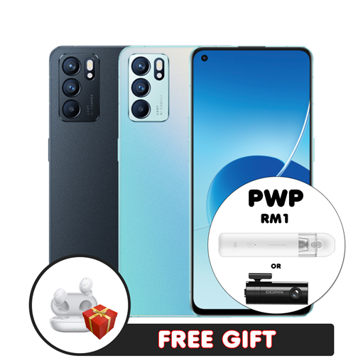 Picture of [Special PWP & Extra Free Gift] OPPO Reno 6 [8GB RAM + 128GB ROM] - Original OPPO Malaysia  [Screen Crack Protection - 1 Year]